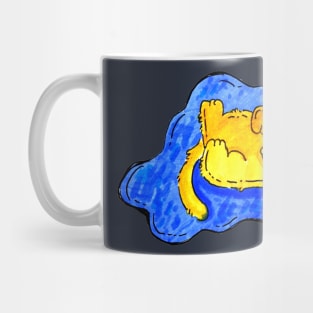 Sad Cat in a puddle of tears Mug